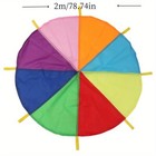 Rainbow Parachute  2m  - Outdoor Toy With Storage Bag For Kids    Games