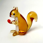 Murano Glass Handcrafted Unique Art  Lovely Squirrel Figurine Size 1  Glass Art