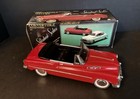 1950s Buick Convertible Tin Friction Powered Car Red   Black Nib