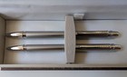 Cross Manhattan Satin Chrome Pen And Pencil Set At0291-5 In Case New