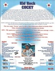 Kid Rock Vintage 2001 Double Sided Promo Trade Ad Poster For Cocky Cd 8 5x11