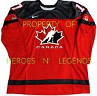 Men-nwt-lg Macklin Celebrini Red Team Canada Licensed Iihf Nike Hockey Jersey