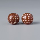 Ancient Old Etched Carnelian Beads With Dot Pattern