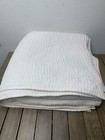 Restoration Hardware Pink Queen Pick Stitch Baby Child Quilt Gauze Cotton Euc