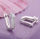 925 Sterling Silver Crystal Drop Earrings Women     Real Silver Gdtc Certified 805
