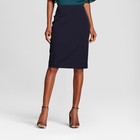 Nwt Women s Twill Pencil Skirt - A New Day Federal Blue Size 2