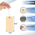125 Pcs Hang Tags With Wire  Reinforced Eyelet For Labeling Price  Inventory