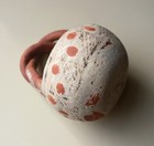 Antique Isleta Pueblo Pottery Basket Twist Handle  Hand Painted Designs   1