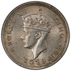 British Mauritius 1946 George Vi Quarter Rupee  Pcgs Au 58  2 000 000 Mintage 