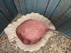 Large Vintage Atlantic Mold Ceramic Conch Sea Shell Planter vase beach Decor