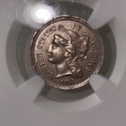 Choice 1873 Closed 3 Nickel Three Cent Piece 3cn Ngc Unc Details  Beautiful Coin
