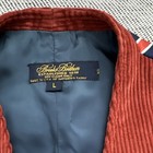 Vintage 90s Brooks Brothers Men s L Burntorange Corduroy Vest Bold Striped Back