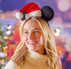 Disney Parks 2025 Mickey Mouse Santa Hat Ears Headband Christmas New
