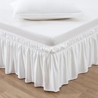 16-inch Tailored Drop Dust Ruffle Bed Skirt - Natural White For Elegant Touch