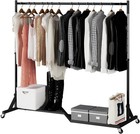 Z-truck Heavy Duty Clothing Rack Adjustable Height Industrial Pipe With Wheels