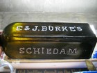  amazing  Black Yellow Olive Amber  E   J Burk es Schnapps Schiedam 