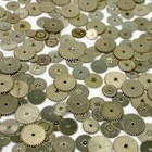 50 Minute Wheels 4-7 5mm Silver Watch Gears Steampunk Part Watchmaker Lot Repair