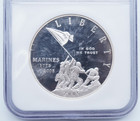 2005 P Marines Silver Commemorative  1 Dollar Ngc Pf 69 Ultra Cameo - U1653