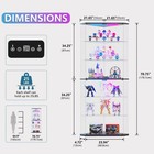 6-tier Glass Display Cabinet W  Rgb Lights   App Control For Figure Collectibles