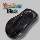 Lime Line Black Rainbow Metal Flake Ready To Spray Automotive Basecoat -1 Pint
