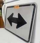 Authentic Traffic Road Street Highway Sign Double Arrow 21 x 15    8-45