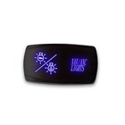 Nav Anc Lights - -  5-pin Horizontal Laser Etched Led Nav Anc Lights Blue