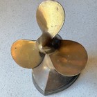 Pmc Propeller Bookends 5  T Mcm Solid Brass  Nautical Boating Decor Gift