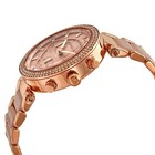 Michael Kors Parker Rose Gold-tone Blush Acetate Band Women s Watch Mk5896