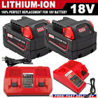 For Milwaukee For M18 18v 12 0ah Extended Lithium 48-11-1880 Charger  Battery