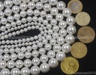 Natural White Oyster Shell Pearls Round Beads 5mm 6mm 8mm 10mm 12mm 14mm 15 5 