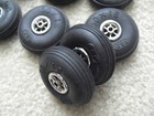 Lot Of 8 Vintage Mms Rc Car Truck Airplane Balloon Wheels Tires 2  Dia Nos