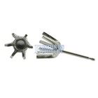 14k White Gold Round Stud Earring Mounting Setting Push Back Post 6 Prong