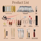 Professional 72-piece Leather Crafting Tool Kit With Durable Storage Bag