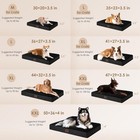 Orthopedic Xxl Dog Bed 47x29 Large Pet Sofa Washable Cover Black
