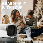 Extra Large Covered Cat Litter Box With Flip-down Lid - Odor-control  Easy-clean