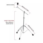 2x Straight Boom Cymbal Stand Double Braced Heavy Duty Alloy Tripod Stand Holder