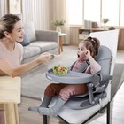 Baby High Chair Booster Seat Dining Table Foldable High Chairs W  Adjustable
