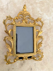 Ornate Brass Picture Frame Vintage Rococo Victorian Style 10 5 In  By 7 In 