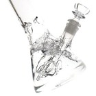 10 Inch Heavy Glass Bong Water Pipe Smoking Bong Beaker   14mm Bowl Hookah Usa   