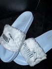 Fenty X Puma Blue Women s Slides Size 10 5