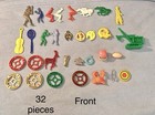 Lot 65 Vintage   Rare Cracker Jack  or Gumball Prize Toy Sports Animals Charm