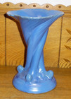 Vintage Blue Art Pottery Vase - 8 3 4 