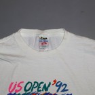 Vintage 1992 Official Us Open Tennis T-shirt Men Large White Ferons