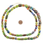 Oval Antique Venetian African Millefiori Trade Beads  15873 10mm Ivory Coast