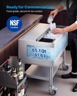Vevor 65 1 Qt Commercial Ice Bin 24 X 19 In Underbar Ice Bin With Sliding Lid