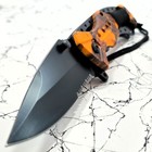Razor Tactical 8  New  Orange Camo Combo Edge Spring Assisted Pocket Knife Edc