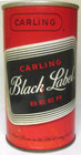 Carling Black Label Beer Zip Tab Top Ss Can Baltimore Maryland Patent Pend  1963
