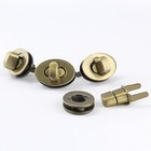 Jersvimc 5pcs Bronze Turn Locks Clasp  Oval 5 8 Inch Twist Lock Purse Closure