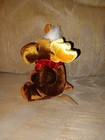 Dan Dee Collectors Choice Moose Plush No Sound Doesn t Work 6  Brown Red Scarf