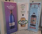 Bundle Of 3 Retractable Banner Stand 24 x 63  Roll Up Stand   Carrying  Bags